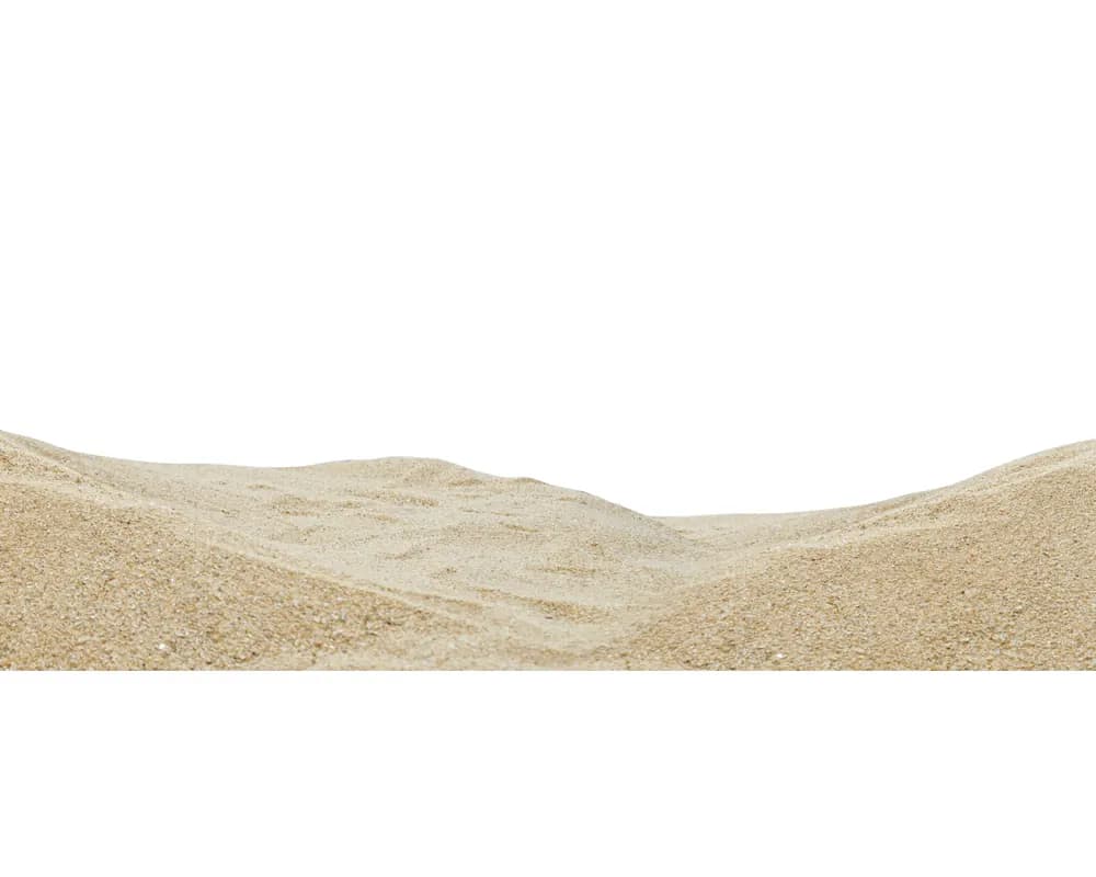Pile of silica sand